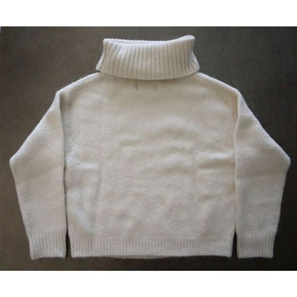 UGG 1131507 101 Womens Sz XS Cream/Beige Lylah Roll Neck Wool Blend Sweater - Picture 4 of 10